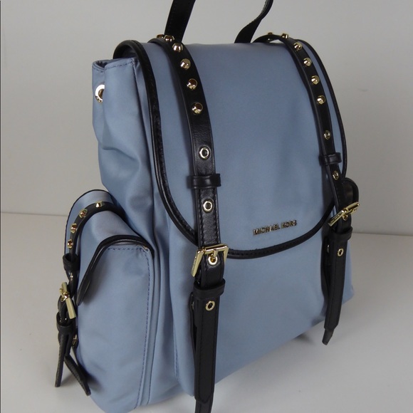 Michael Kors Sm Leila Backpack Nylon & Leather NWT - Picture 1 of 8